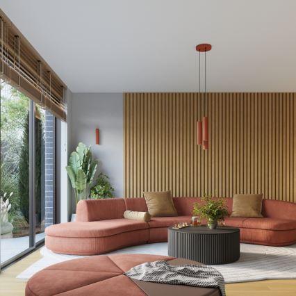 Brilagi - Lestenec na kablu CRESTO 3xGU10/10W/230V rdeč