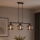 Brilagi - Lestenec na kablu DIOR 3xE27/60W/230V črna/dimna siva