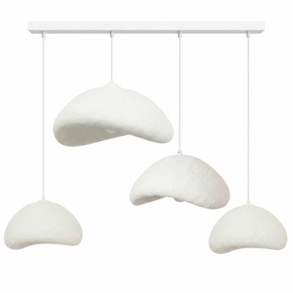 Brilagi - Lestenec na kablu LUNA 4xE27/40W/230V bela