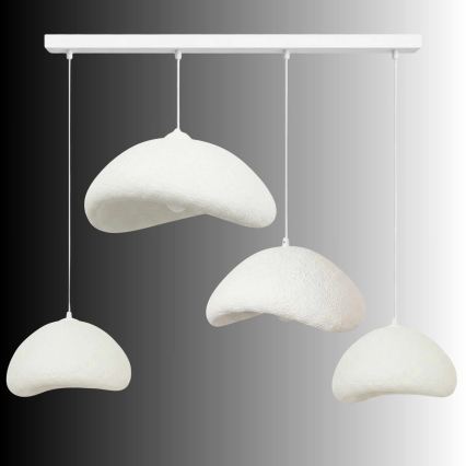 Brilagi - Lestenec na kablu LUNA 4xE27/40W/230V bela