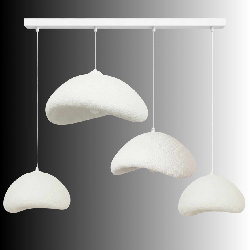 Brilagi - Lestenec na kablu LUNA 4xE27/40W/230V bela