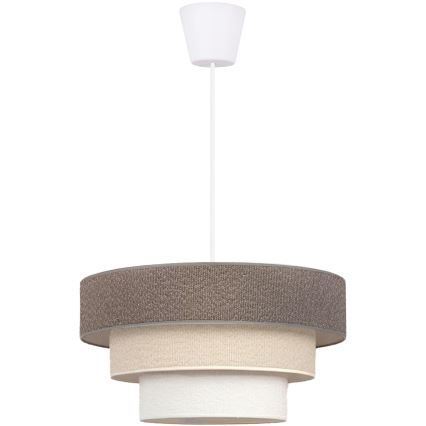 Brilagi - Lestenec na kablu LUNETA 1xE27/60W/230V Ø 40 cm siva/kremna/bela