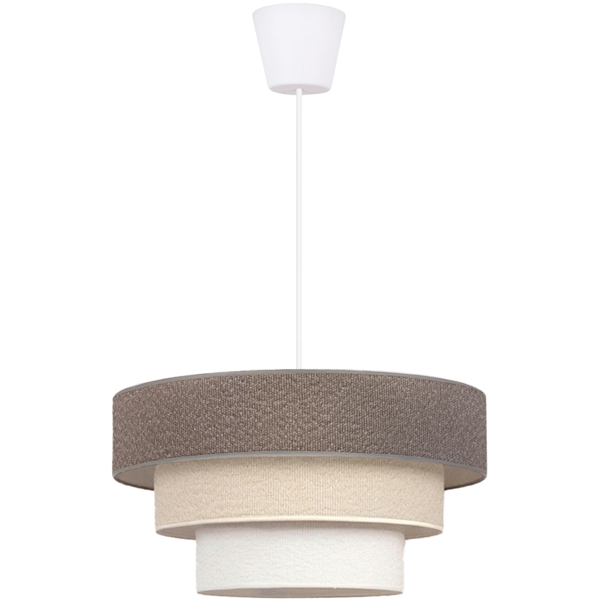 Brilagi - Lestenec na kablu LUNETA 1xE27/60W/230V Ø 40 cm siva/kremna/bela