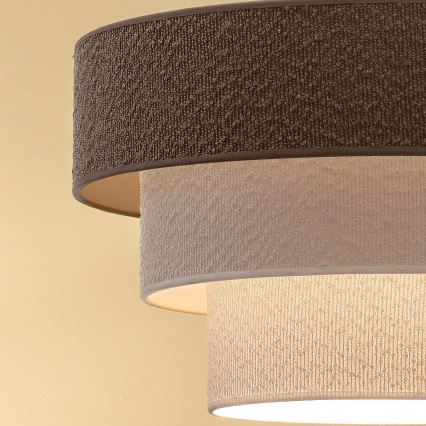 Brilagi - Lestenec na kablu LUNETA 1xE27/60W/230V Ø 40 cm siva/kremna/bela