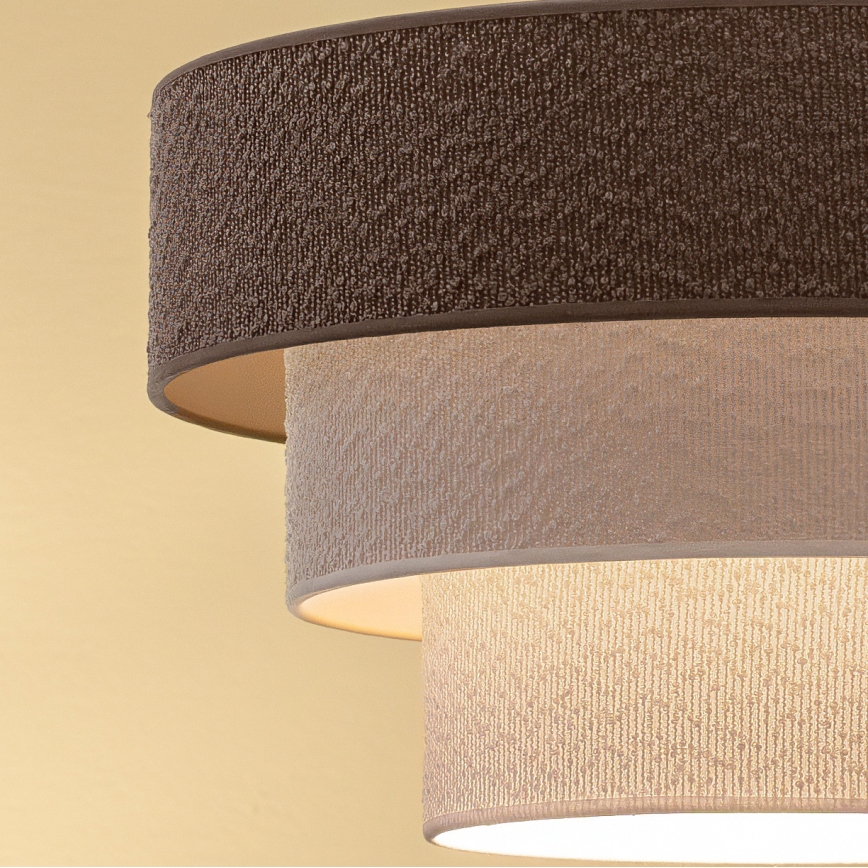 Brilagi - Lestenec na kablu LUNETA 1xE27/60W/230V Ø 40 cm siva/kremna/bela