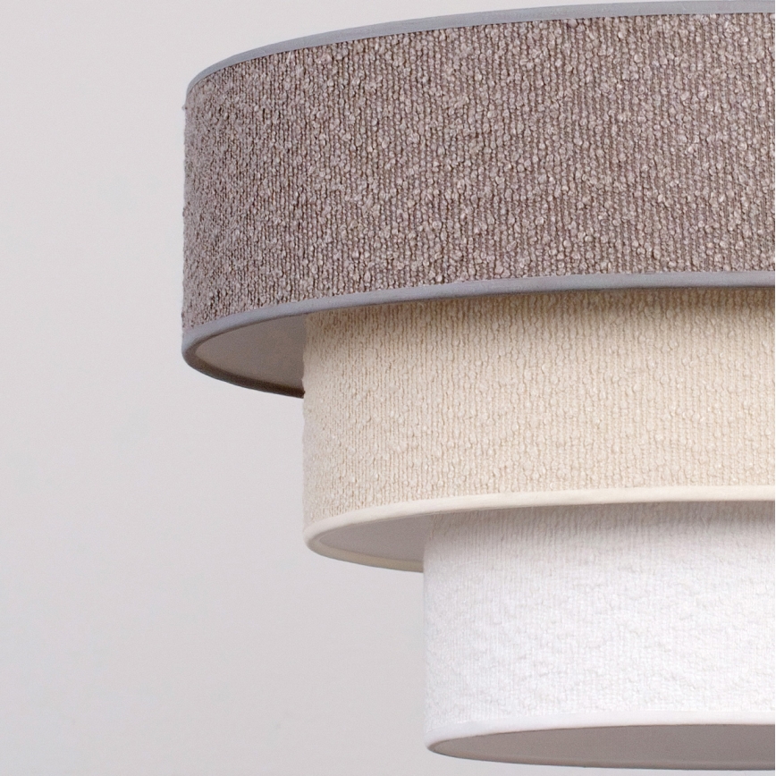 Brilagi - Lestenec na kablu LUNETA 1xE27/60W/230V Ø 40 cm siva/kremna/bela