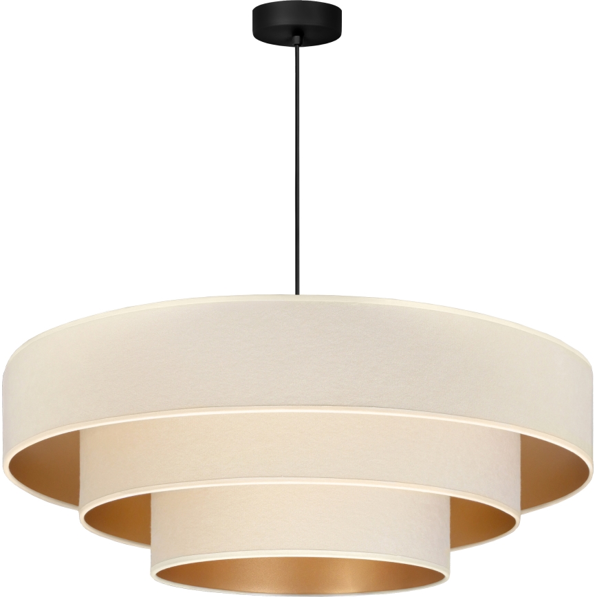 Brilagi - Lestenec na kablu LUNETA 3xE27/60W/230V pr. 80 cm kremna/zlata