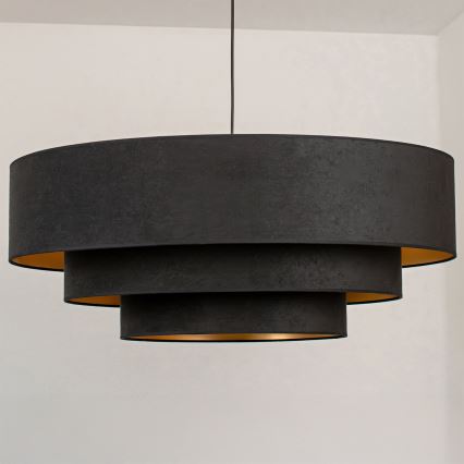 Brilagi - Lestenec na kablu LUNETA 3xE27/60W/230V, premer 80 cm, črna/zlata
