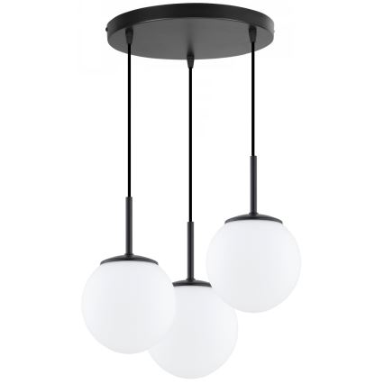 Brilagi - Lestenec na kablu MILO 3xE27/60W/230V črna