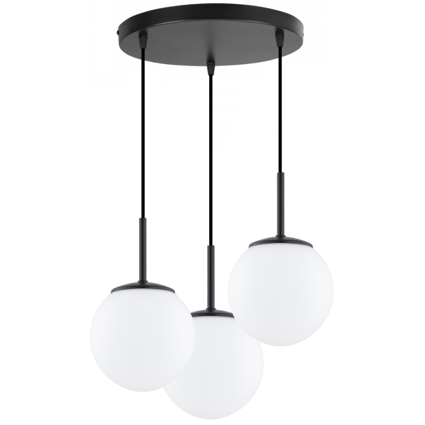 Brilagi - Lestenec na kablu MILO 3xE27/60W/230V črna