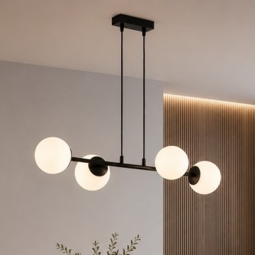 Brilagi - Lestenec na kablu MILO 4xE27/60W/230V črna