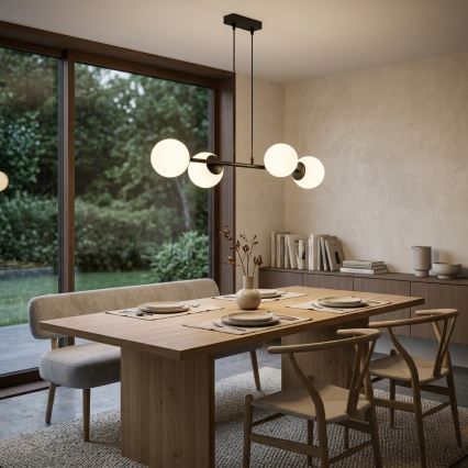 Brilagi - Lestenec na kablu MILO 4xE27/60W/230V črna