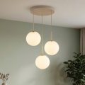Brilagi - lestenec na kablu MILO ECRU 3xE27/60W/230V bež/zlata