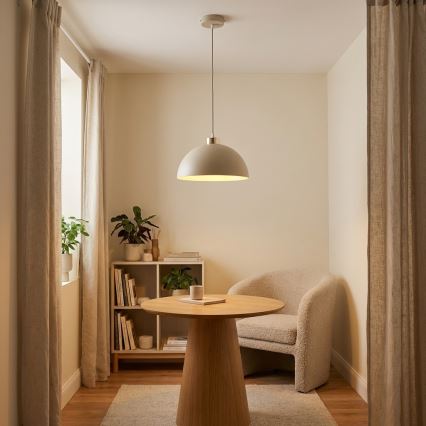 Brilagi - Lestenec na kablu MOON 1xE27/60W/230V Ø 30 cm bež/zlata