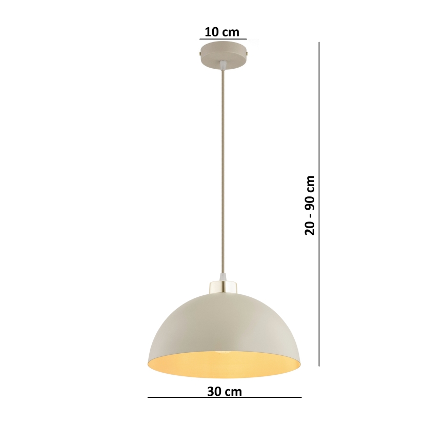 Brilagi - Lestenec na kablu MOON 1xE27/60W/230V Ø 30 cm bež/zlata