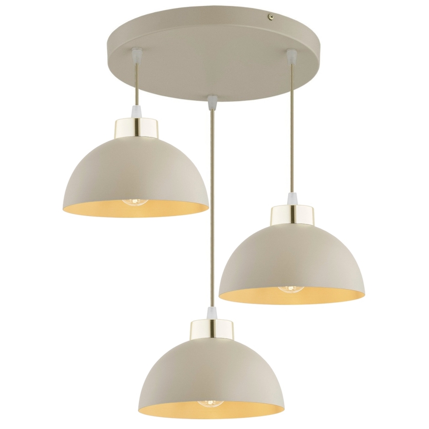 Brilagi - Lestenec na kablu MOON 3xE27/60W/230V bežna/zlata