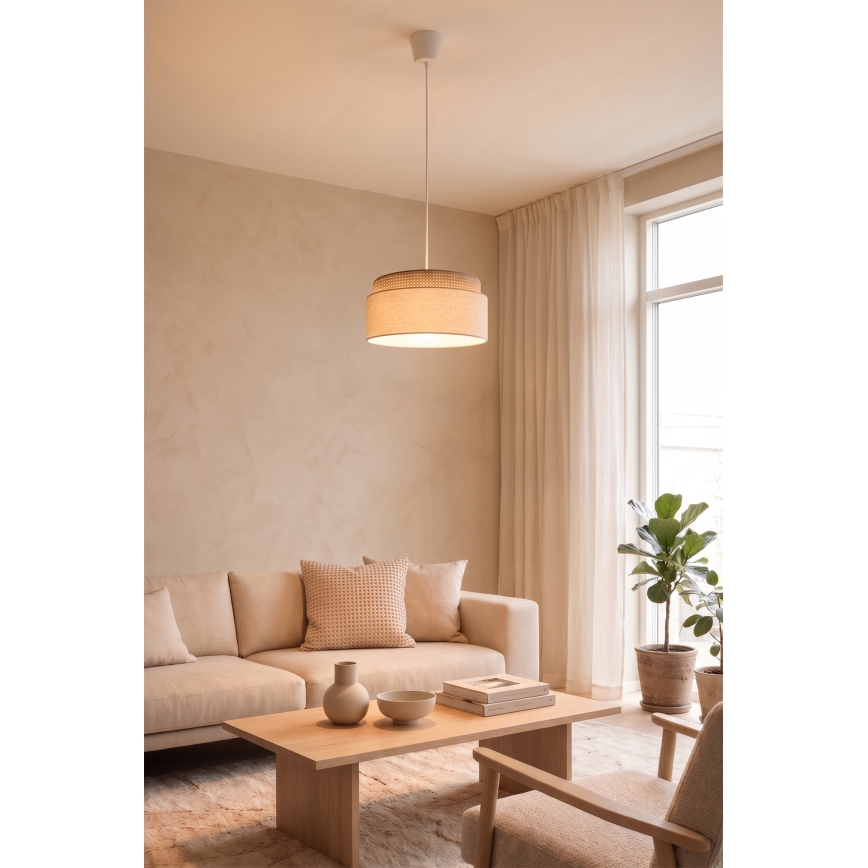 Brilagi - Lestenec na kablu PADOVA 1xE27/60W/230V Ø 40 cm bež