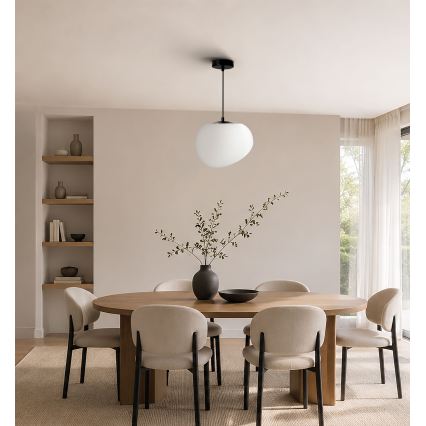 BRILAGI - Lestenec na kablu PEBBLES 1xE27/40W/230V premer 25 cm črna