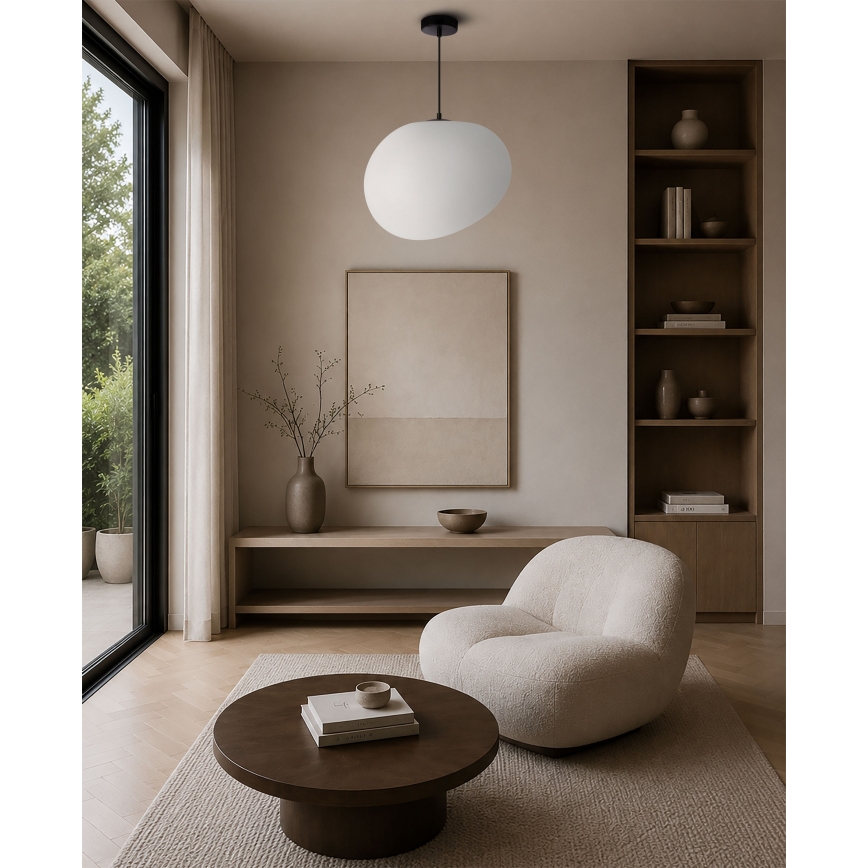 BRILAGI - Lestenec na kablu PEBBLES 1xE27/40W/230V Ø 40 cm črna