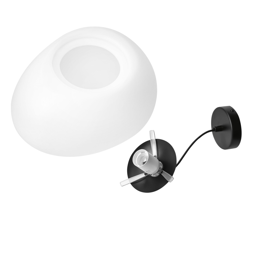 BRILAGI - Lestenec na kablu PEBBLES 1xE27/40W/230V Ø 40 cm črna