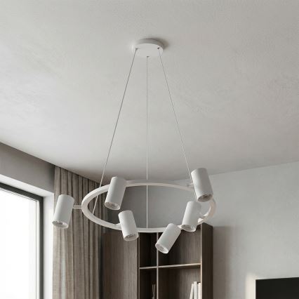 Brilagi - Lestenec na kablu SELE 6xGU10/30W/230V bela