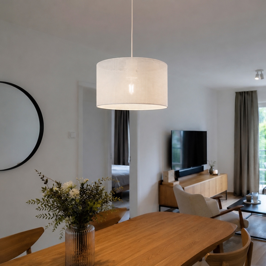 Brilagi - Lestenec na kablu SIRIJA MODERN 1xE27/60W/230V, premer 35 cm, bela