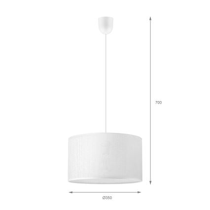 Brilagi - Lestenec na kablu SIRIJA MODERN 1xE27/60W/230V, premer 35 cm, bela