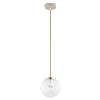Brilagi - Lestenec na kablu STELLA 1xE27/60W/230V, premer 15 cm, bež/zlat