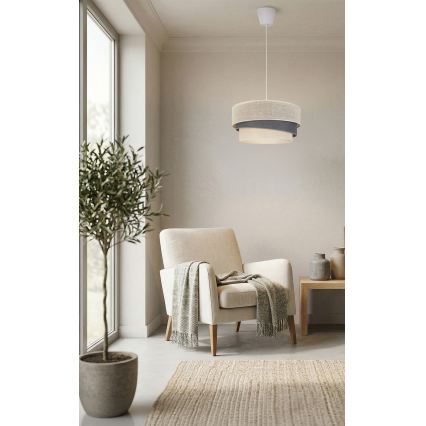 Brilagi - Lestenec na kablu TRIO 1xE27/60W/230V premer 40 cm kremna/siva