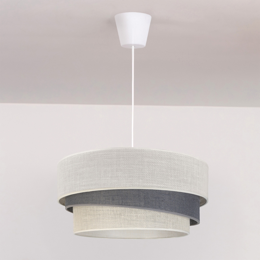 Brilagi - Lestenec na kablu TRIO 1xE27/60W/230V premer 40 cm kremna/siva
