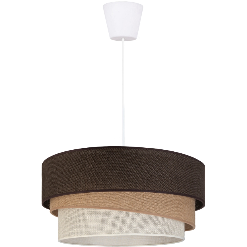 Brilagi - Lestenec na kablu TRIO 1xE27/60W/230V, premer 40 cm, rjava/bež/bela