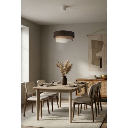 Brilagi - Lestenec na kablu TRIO 1xE27/60W/230V, premer 40 cm, rjava/bež/bela