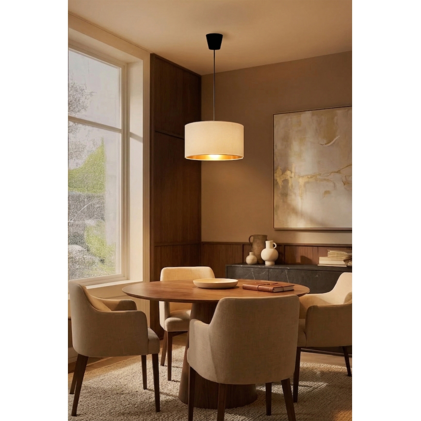 Brilagi - Lestenec na kablu VELVET 1xE27/60W/230V premer 40 cm kremna/zlata