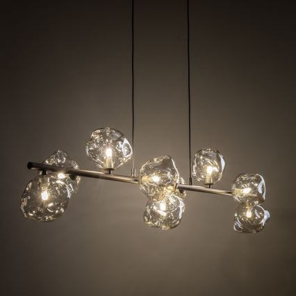 Brilagi - Lestenec na kablu VULCANO 9xG9/8W/230V rjava/dimna bež