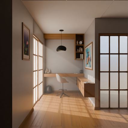 Brilagi - Lestenec na kablu WABI SABI 1xE27/40W/230V črna