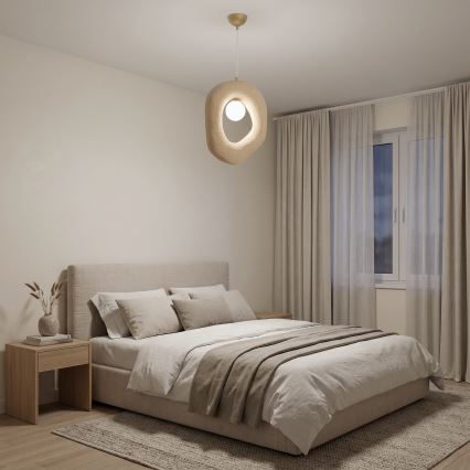 Brilagi - Lestenec na kablu WABI SABI 1xE27/40W/230V, kremne barve