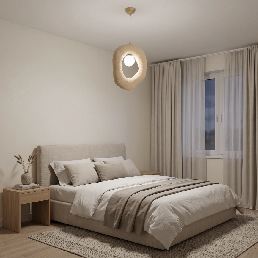 Brilagi - Lestenec na kablu WABI SABI 1xE27/40W/230V, kremne barve
