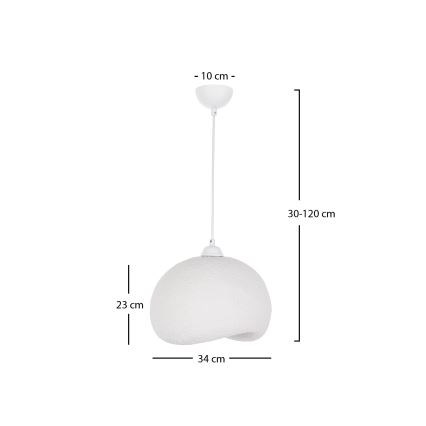 Brilagi - Lestenec na kablu WABI SABI 1xE27/40W/230V premer 34 cm bela