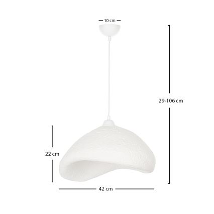 Brilagi - Lestenec na kablu WABI SABI 1xE27/40W/230V Ø 42 cm bela