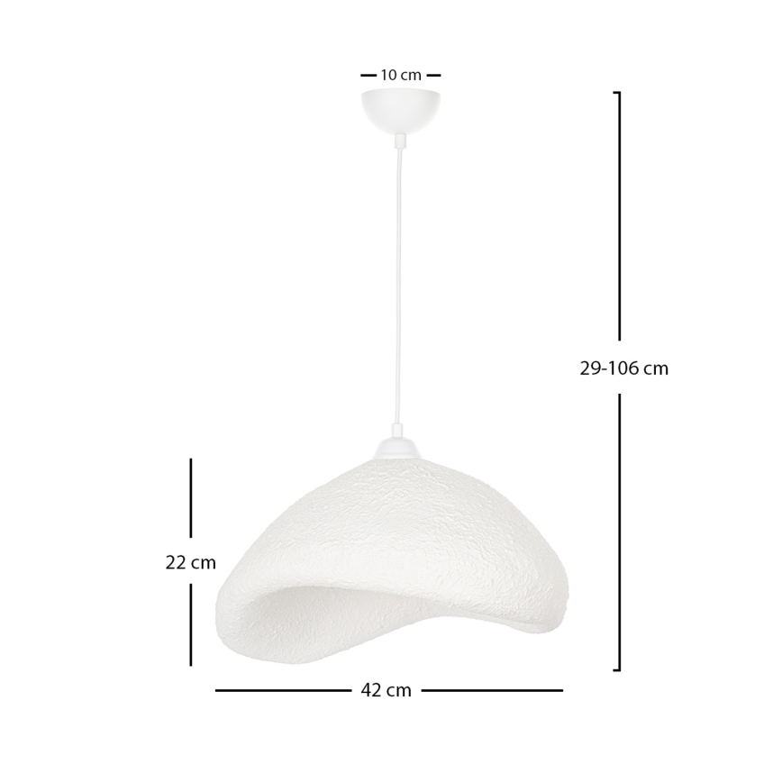 Brilagi - Lestenec na kablu WABI SABI 1xE27/40W/230V Ø 42 cm bela