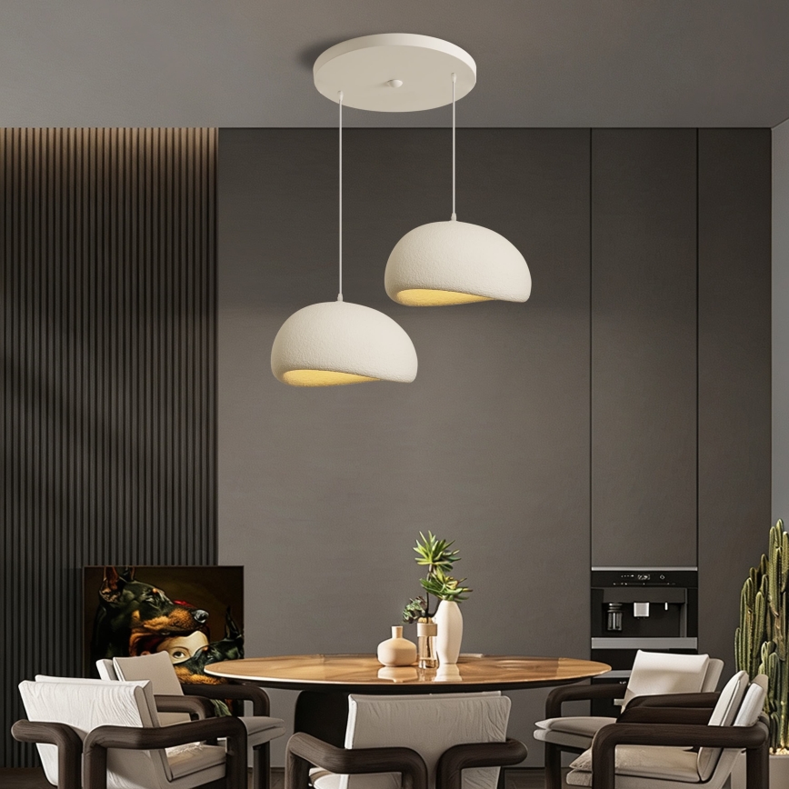 BRILAGI - Lestenec na kablu WABI SABI 2xE27/60W/230V bela