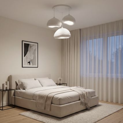 Brilagi - Lestenec na kablu WABI SABI 3xE27/40W/230V, premer 82 cm, bela