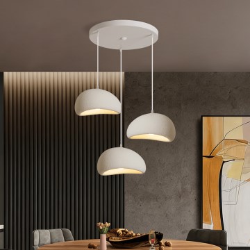BRILAGI - Lestenec na kablu WABI SABI 3xE27/60W/230V bela