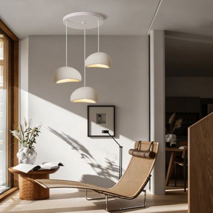 BRILAGI - Lestenec na kablu WABI SABI 3xE27/60W/230V bela