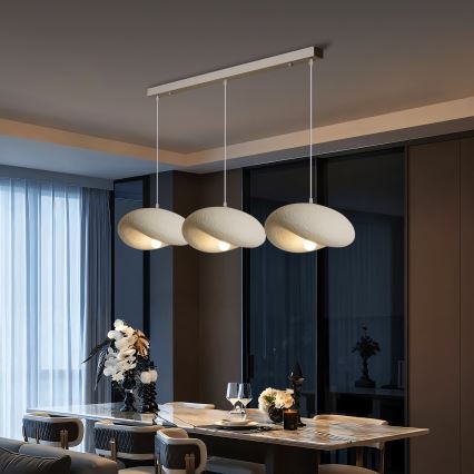 BRILAGI - Lestenec na kablu WABI SABI 3xE27/60W/230V bela