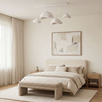 Brilagi - Lestenec na kablu WABI SABI 4xE27/40W/230V bela