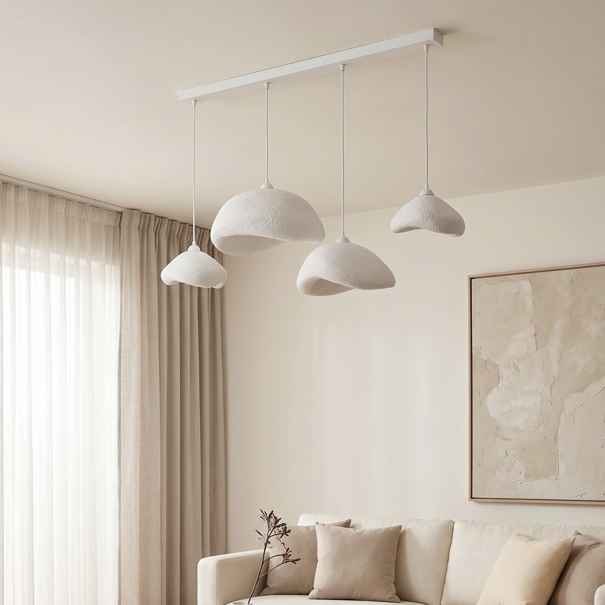 Brilagi - Lestenec na kablu WABI SABI 4xE27/40W/230V bela
