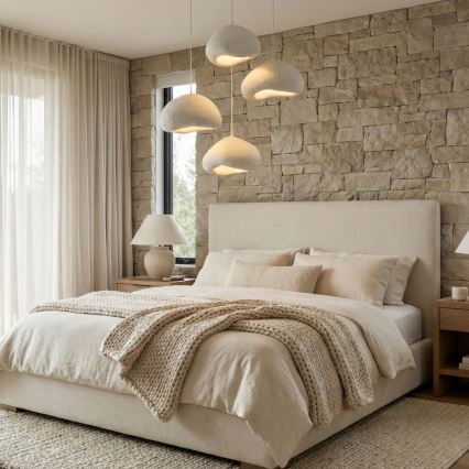 Brilagi - Lestenec na kablu WABI SABI 4xE27/40W/230V, premer 95 cm, bela