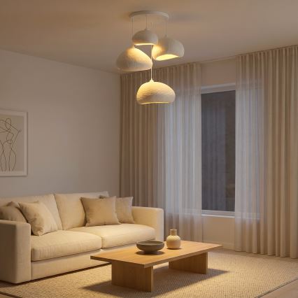 Brilagi - Lestenec na kablu WABI SABI 4xE27/40W/230V, premer 95 cm, bela