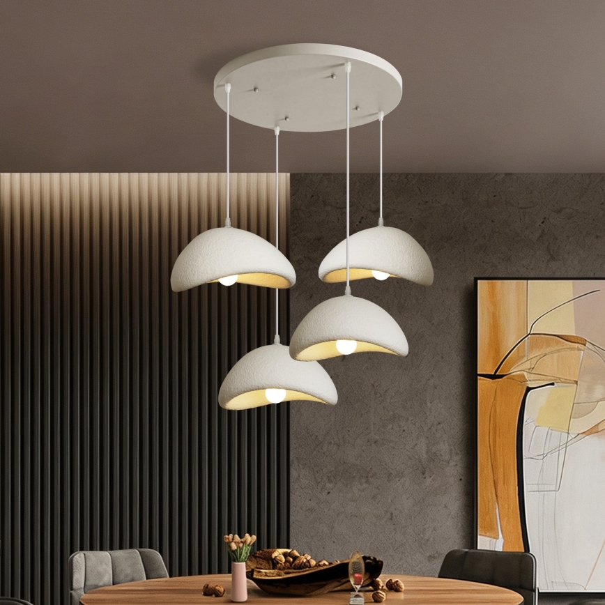 BRILAGI - Lestenec na kablu WABI SABI 4xE27/60W/230V bela